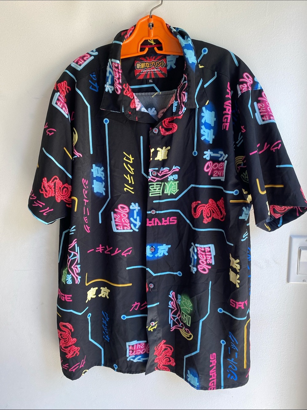 Mens Fresh Prints of Tokyo Drill Clothing XL Shirt